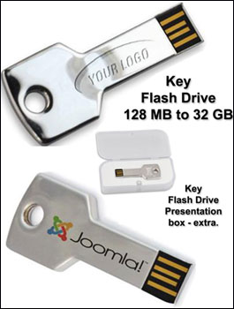 Key Metallic Flash Drive